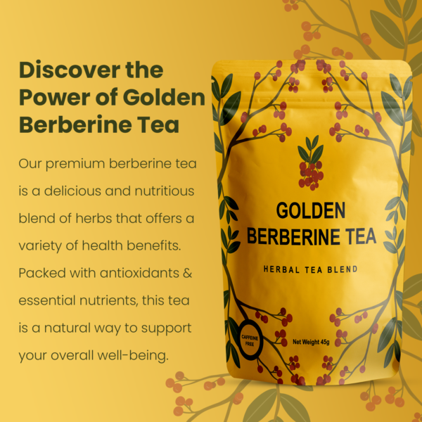 Berberine Tea 45g – Natural Organic Caffeine Free Tea Blend